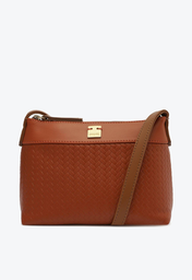 Bolsa Tiracolo Laranja Anacapri Tressê Média