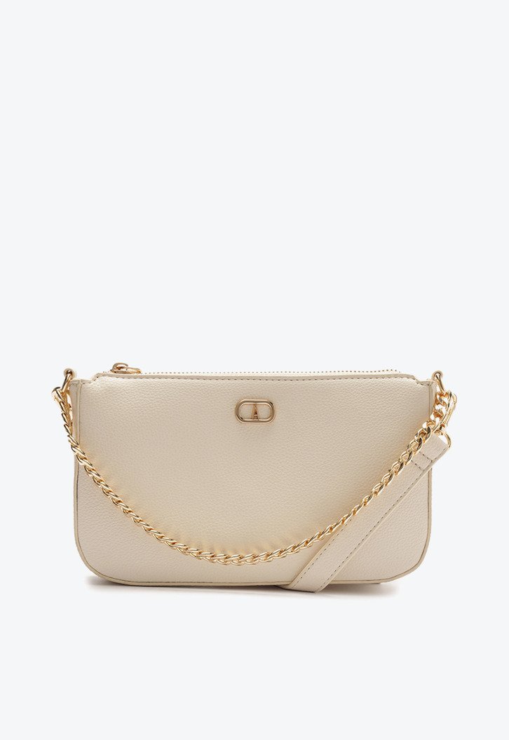 Bolsa Tiracolo Pequena Corrente Branca