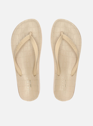 Chinelo De Dedo Off-white Brizza Palmilha Croco