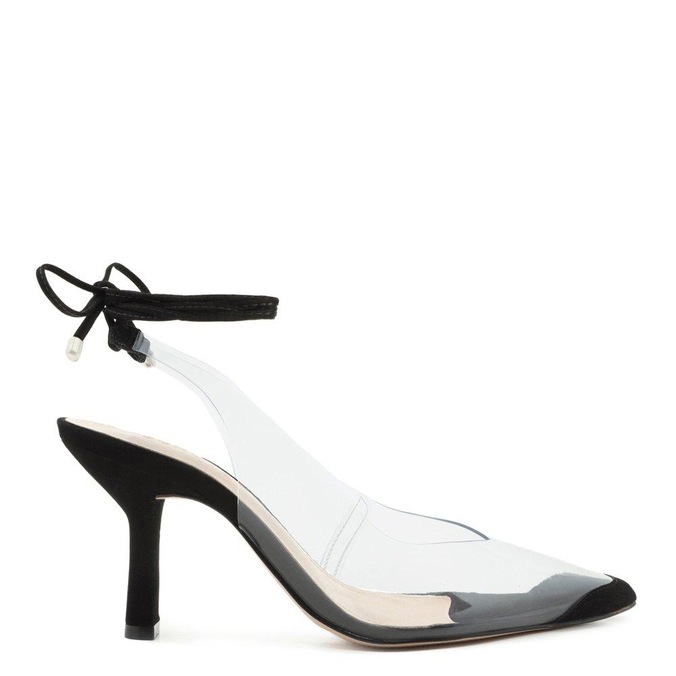 Scarpin Vinil Lace Up Black | Schutz