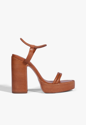 zuum  Sandália Plataforma Off-white Schutz Salto Alto Couro | ZZ MALL