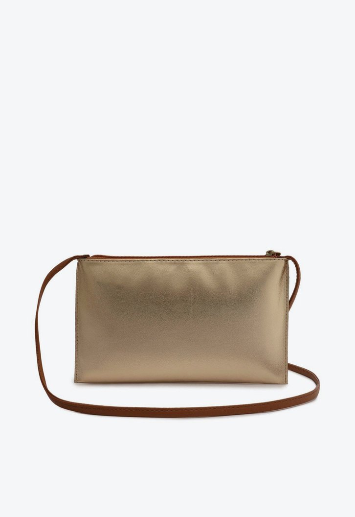 Bolsa Tiracolo Dourada Anacapri Minimal Pequena