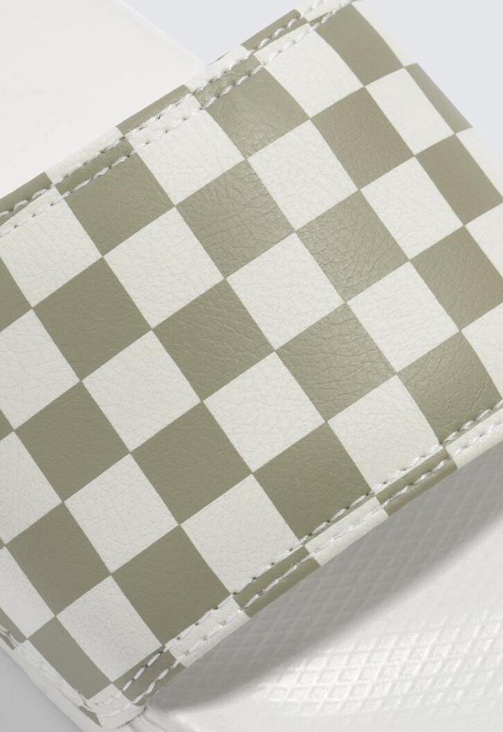 Chinelo Slide-On Checkerboard Sage