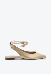 Sapatilha Dourada Anacapri Slingback Amarração