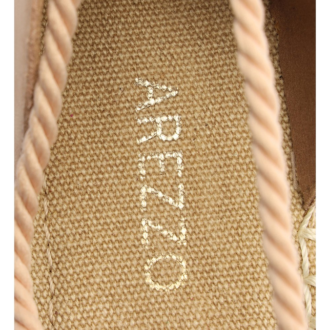 Espadrille Bege Arezzo Acamurçada Rasteira