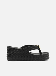 Sandália Preta Flatform Marrocos Sun