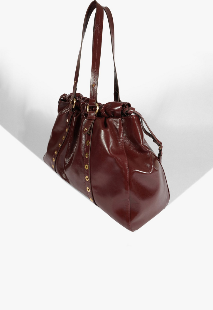 バッグ t_market08 Bolsa Maxi Tote Impact Couro Vinho | ZZ MALL