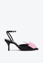 Sapato Scarpin Preto E Rosa Schutz Kirsten Cetim