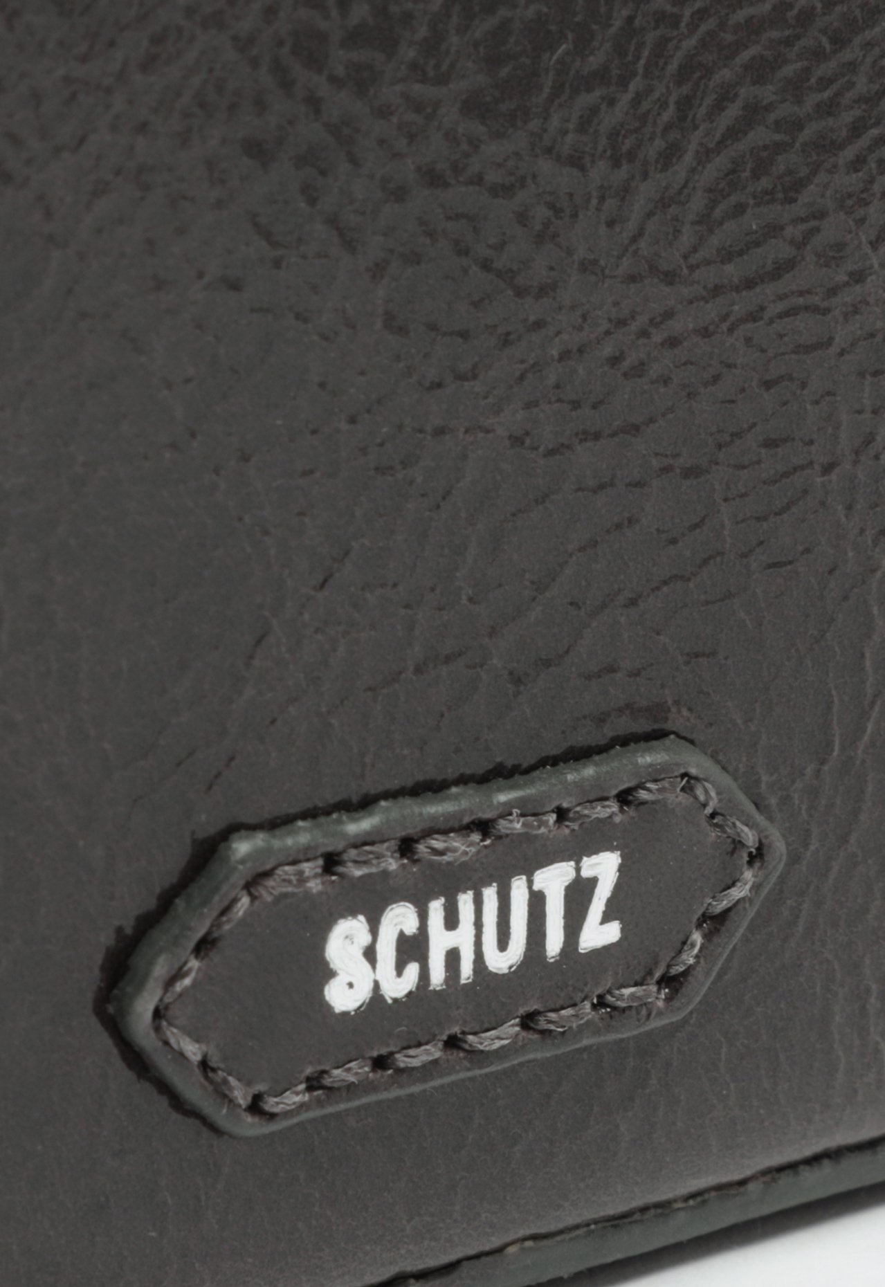 Bolsa Cinza Schutz Shoulder Groove Couro | ZZ MALL