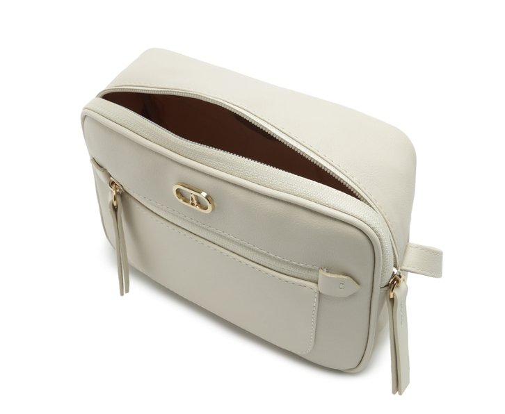 Bolsa Crossbody Branca Anacapri Média Palha
