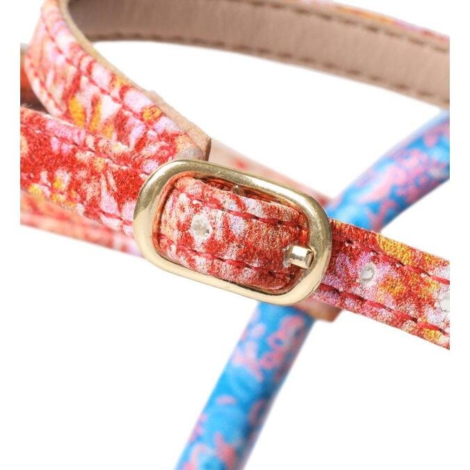 Sandália Arezzo Rasteira Multicolorida Floral