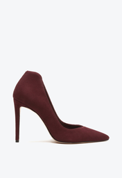 Scarpin shop camurça vermelho