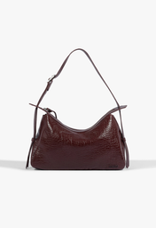 Bolsa Hobo Snooze Couro Vinho