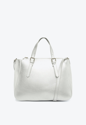 Bolsa Tote Prata Schutz Grande Sara Couro