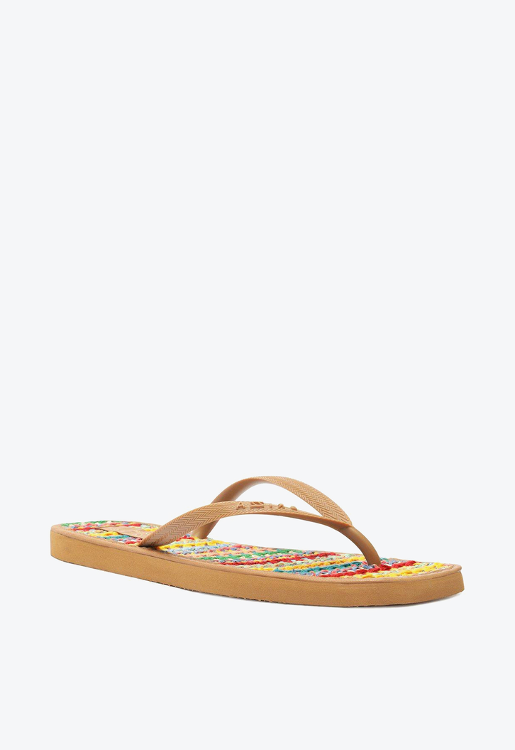 Chinelo De Dedo Brown Brizza Cooper Square Crochê
