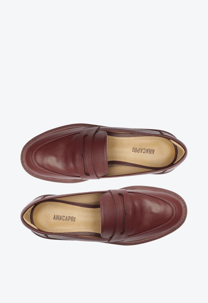 Mocassim Roxo Anacapri Minimalista