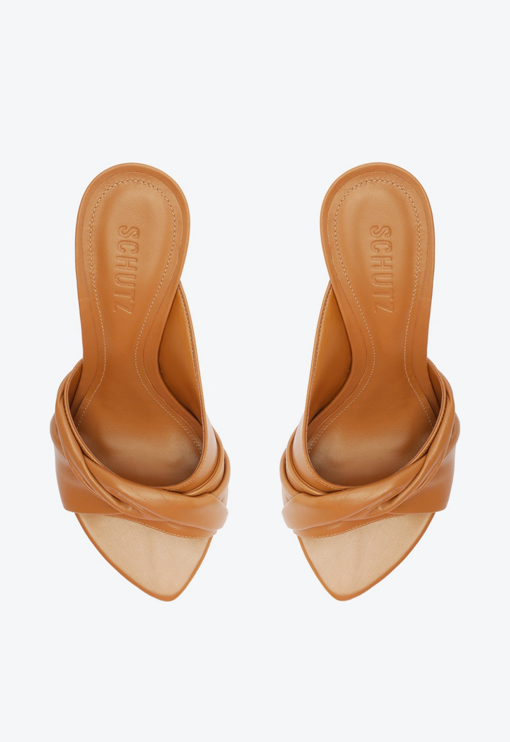 Tamanco Marrom Schutz New Icon Couro | ZZ MALL