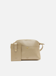 Bolsa Tiracolo Dourada Arezzo Média