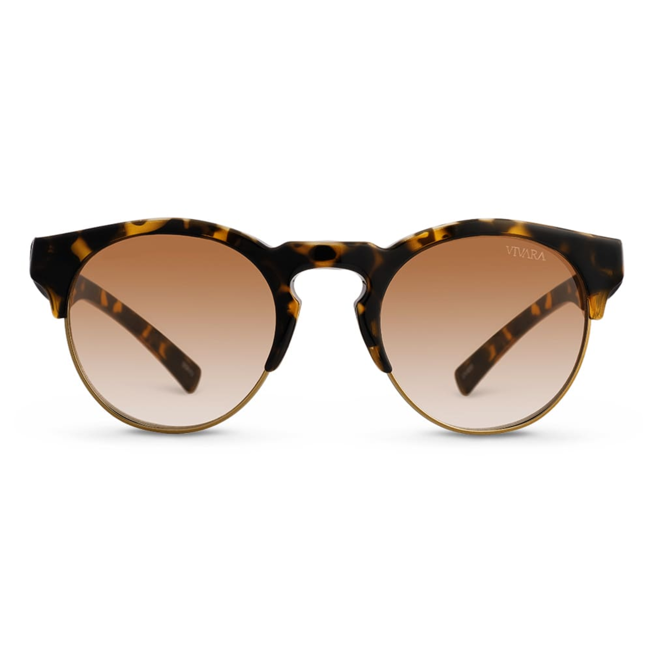 Óculos de Sol Vivara Redondo em Acetato Tartaruga | ZZ MALL