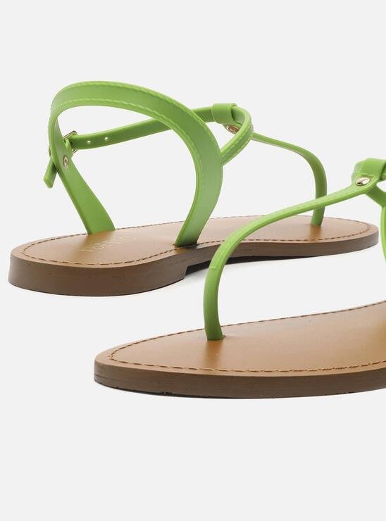 SANDÁLIA RASTEIRA VERDE AREZZO INJETADA SLIM