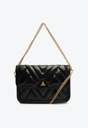 Bolsa Tiracolo Preta Schutz Média Sienna Couro