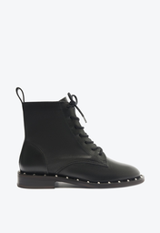 Bota Coturno Preta Schutz Tachas Couro