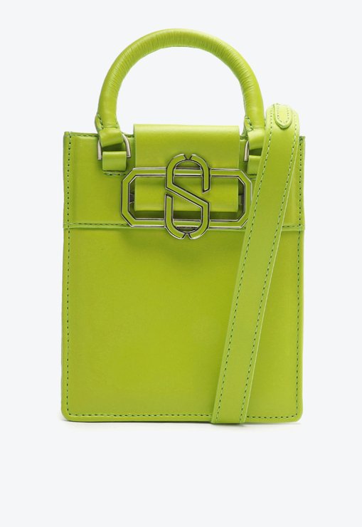 Bolsa Tiracolo Schutz Smolz Annie Couro Verde