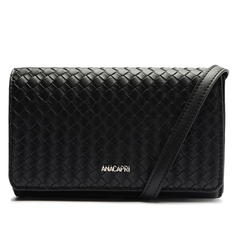 Crossbody Preta Anacapri Tressê Pequena