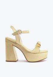 Clarita Platform Flare Golden