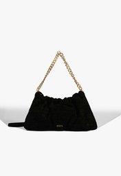 Bolsa Tiracolo Pouch Aryen Camurça Preta