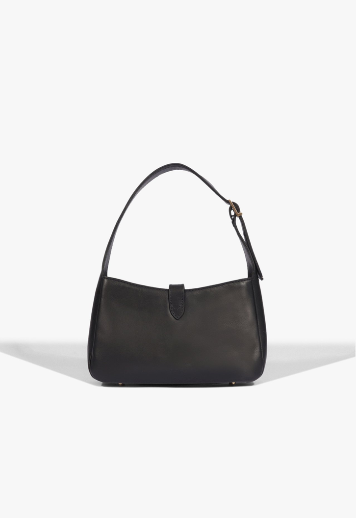 Bolsa Preta Schutz Shoulder Couro Cadeado | ZZ MALL