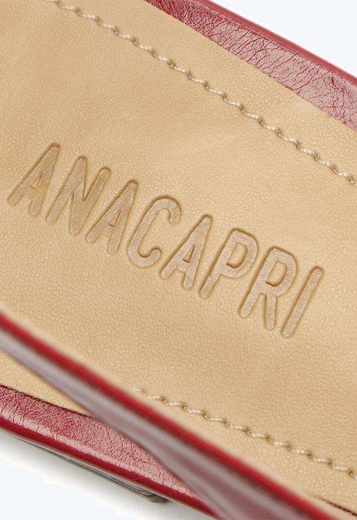 Sapatilha Slingback Bico Fino Vermelho