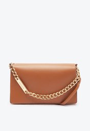 Bolsa Tiracolo Marrom Anacapri Lisa Pequena