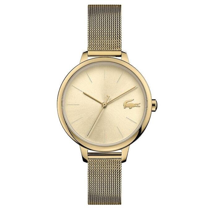 Relógio lacoste feminino aço dourado Clearance