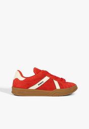 Tênis Vermelho E Branco Schutz Couro