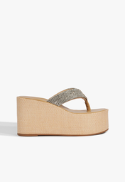 Chinelo Plataforma Nude