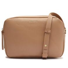 Crossbody Nude Anacapri Zíper Duplo Médio