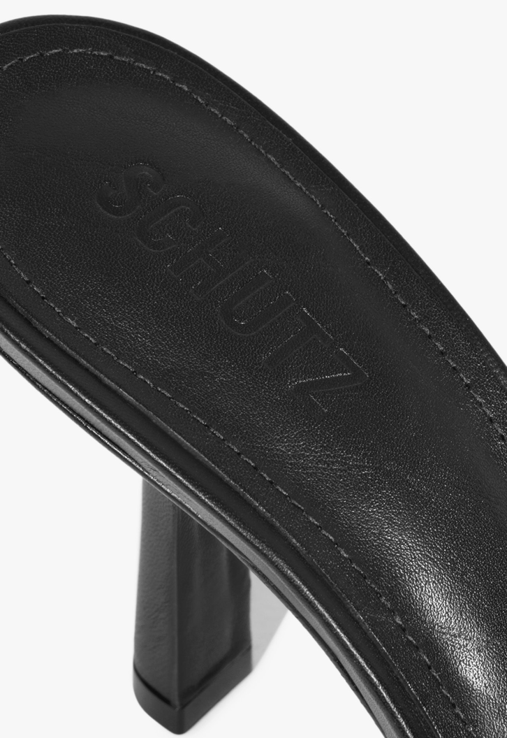 Mule Couro Preto
