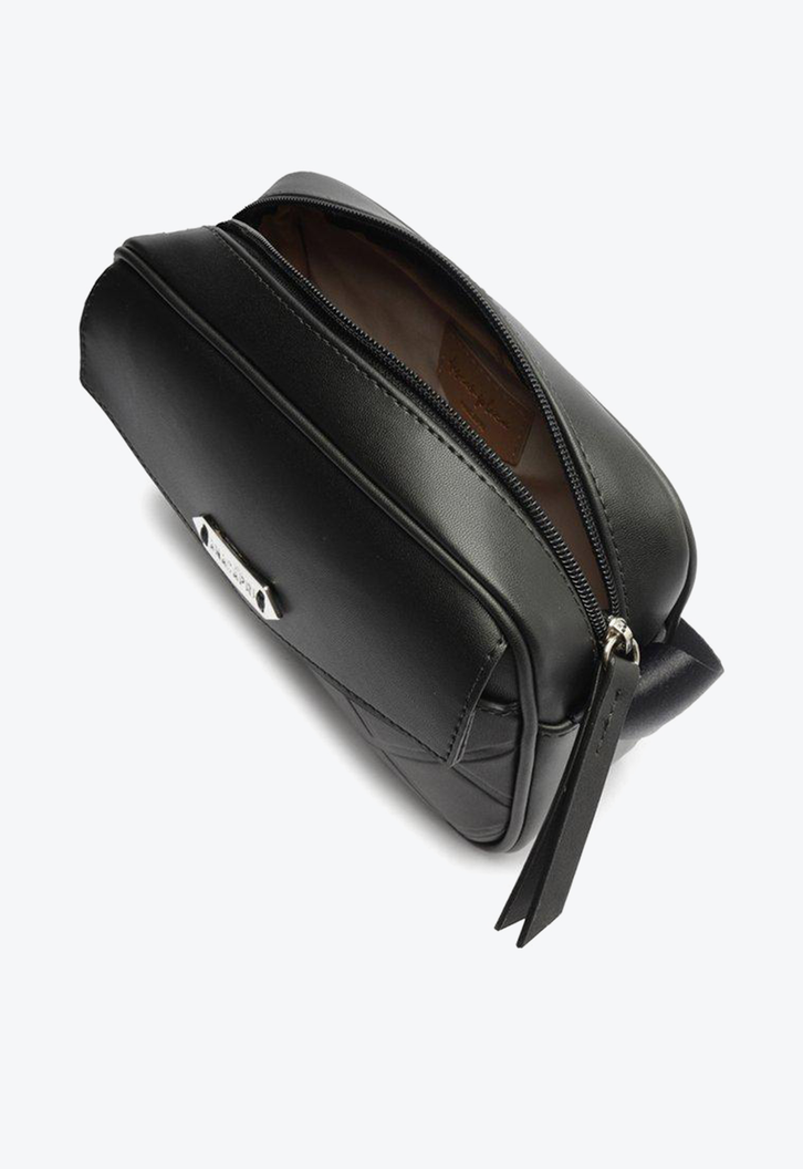 Bolsa Tiracolo Preta Anacapri Matelassê Média