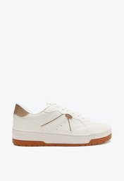 Tênis Branco E Dourado Anacapri Recortes Firenze Glitter