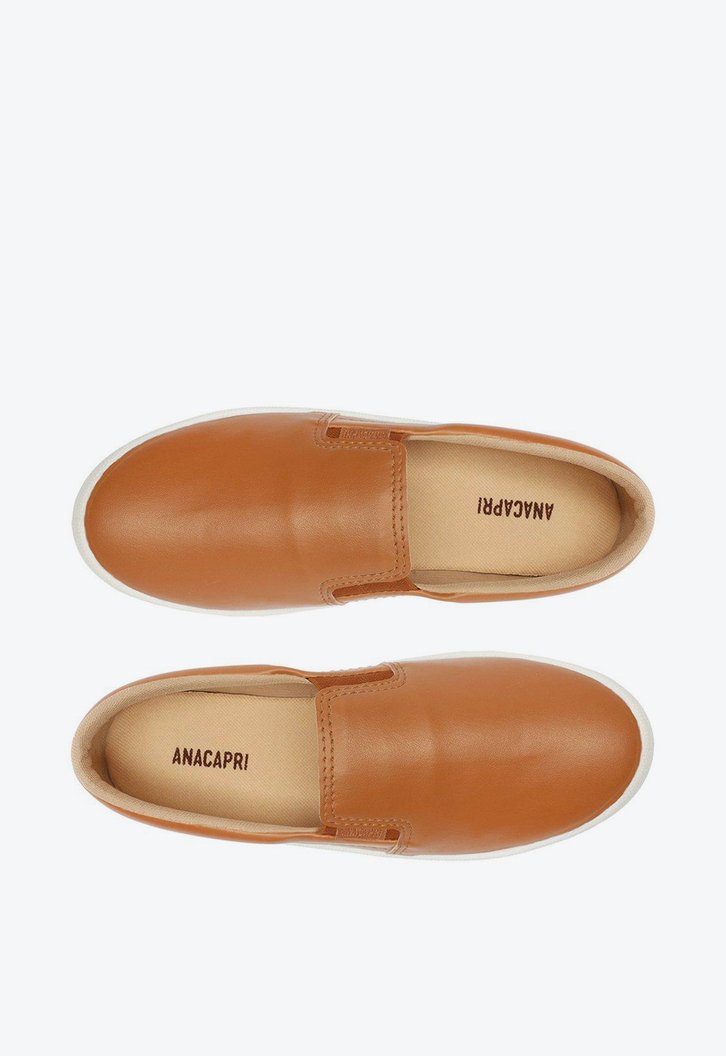 Tênis Slip On Marrom Anacapri Liso Básico