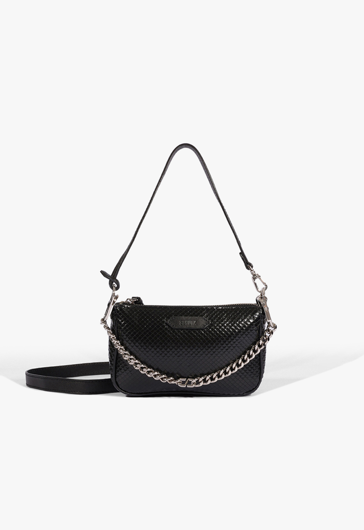 Bolsa Tiracolo Preta Schutz Emmy Snake