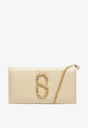 Bolsa Carteira Branca Schutz Zendy Couro Snake