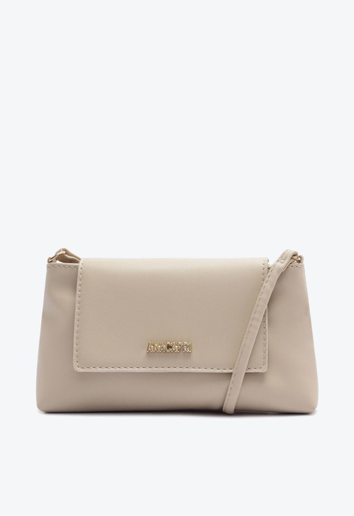 Bolsa Tiracolo Pequena Tampa Cinza