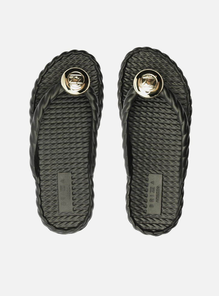 Chinelo de Dedo Preto Marrocos Brizza