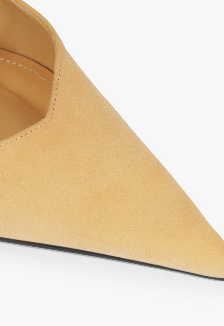 Scarpin Lexi Camurça Bege