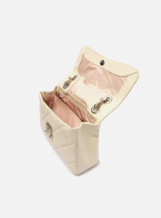 BOLSA TIRACOLO OFF-WHITE AREZZO COURO MIZZ MÉDIA