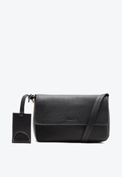 Bolsa Tiracolo Preta Dourada Anacapri Pequena Elo