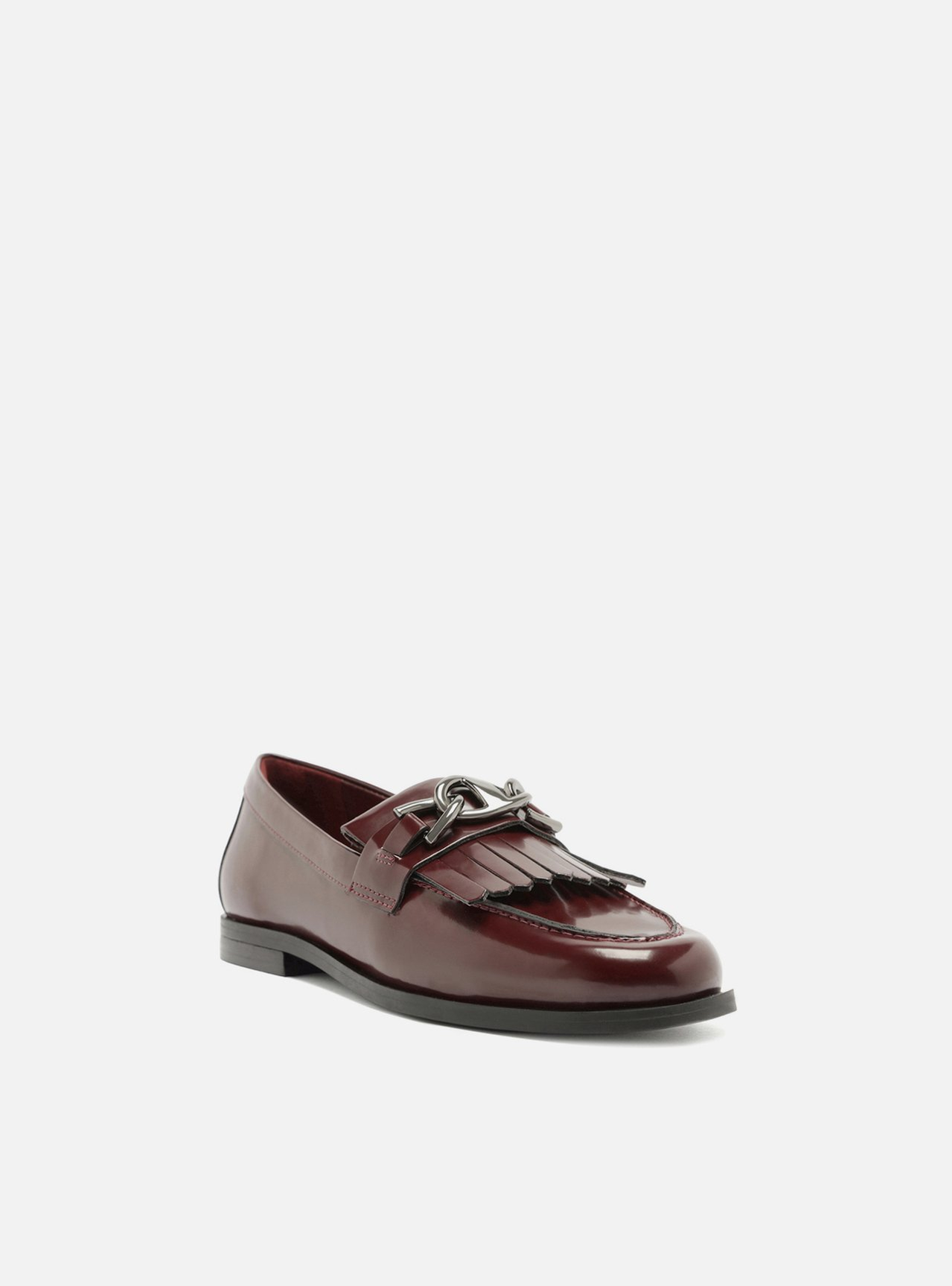 Mocassim Vermelho Arezzo Bridão Bico Redondo | ZZ MALL