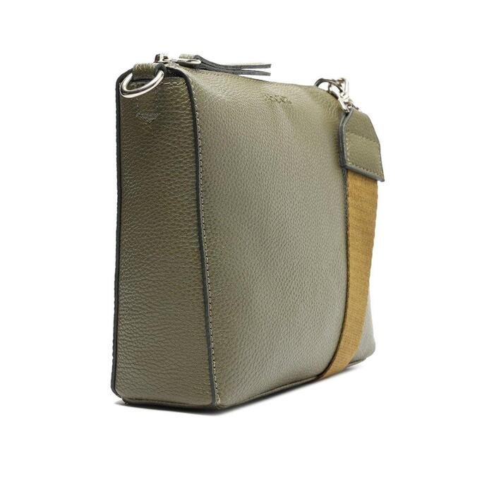 Crossbody Anacapri Verde Média Alça Gorgurão